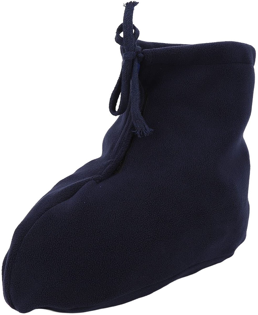Dailygoods- Gips Sok Antislip - Verstelbare Sok Cover - Warmhoudsok - Fleece Materiaal - Donkerblauw - Hoogte 22 cm - Gipscover