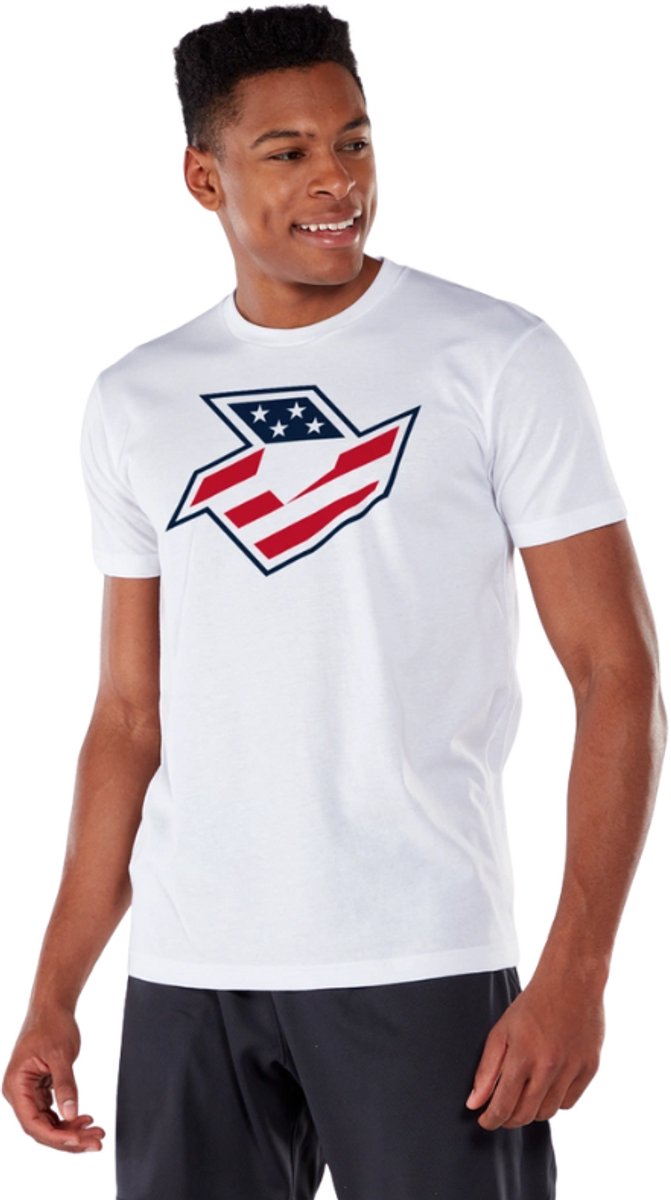DeMarini Red, White & Blue Tee L White voor Sport Fanzone