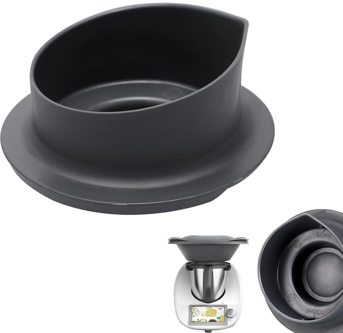 Dailygoods- Maatbeker Hittebestendig - Maatbeker 1 Liter - Maatbeker met Deksel - Maatbeker Klein - Maatbeker Polypropeen - Temperatuurbestendig - 50/100 ml Markering - Koksmaatbeker