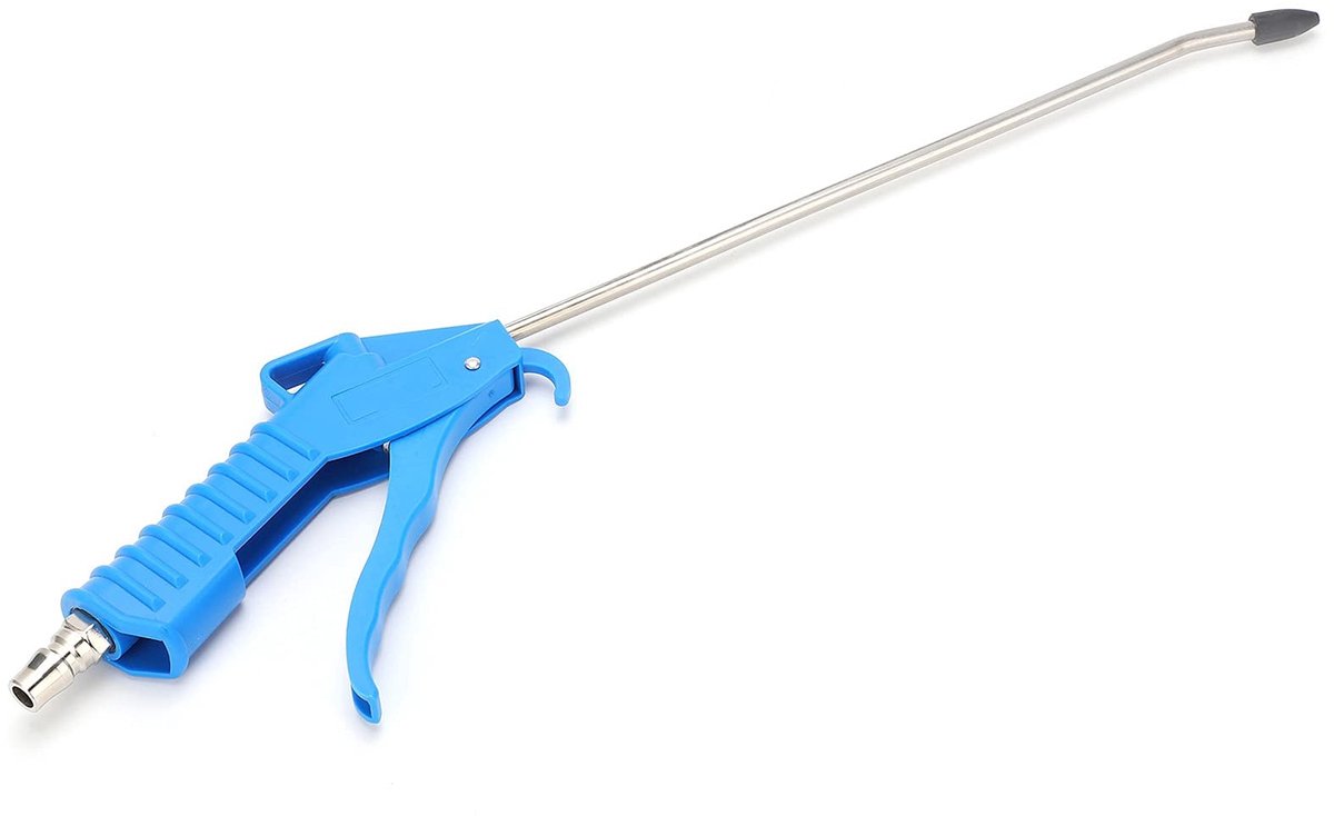 Dailygoods- Stofblowgun Hoge Druk - 6mm Pijp - Roestvrij Staal - Oliebestendig - Slijtvast - Duurzaam Ontwerp - Luchtblaaspistool