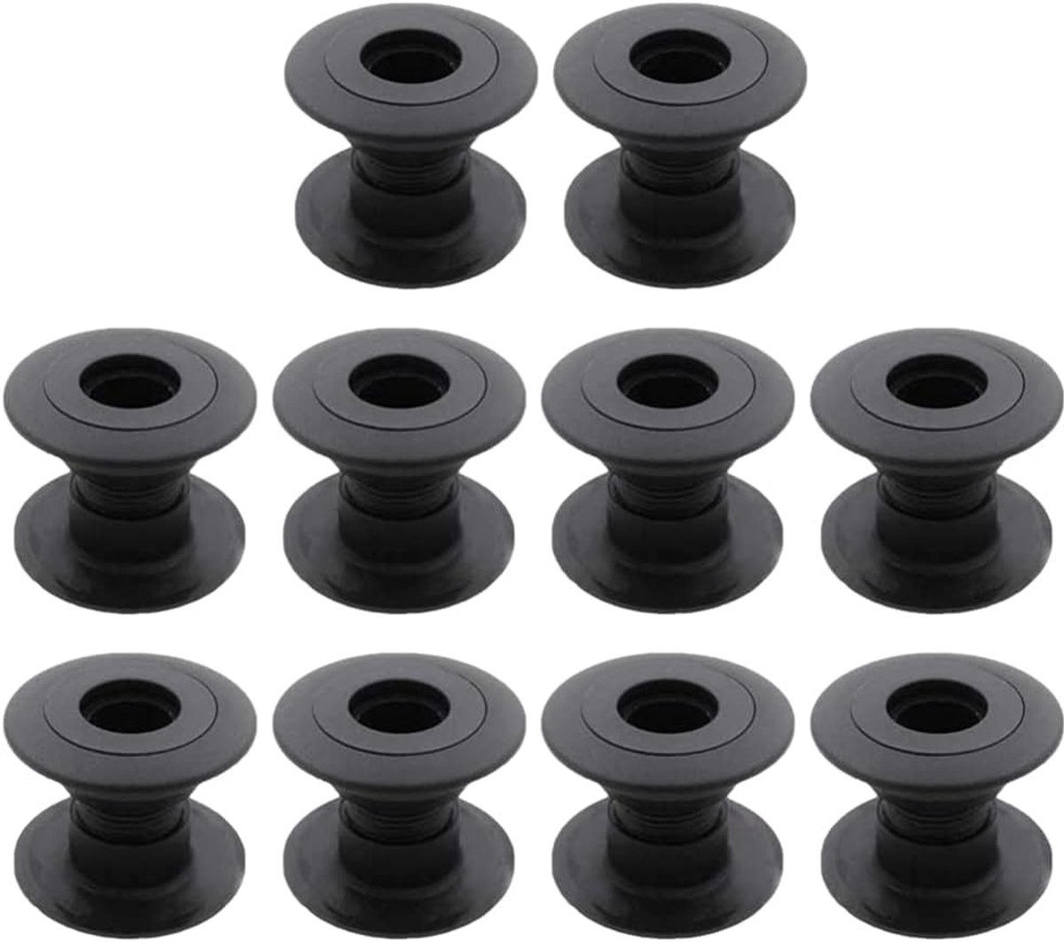 Lagerset - Tafelvoetbal Onderdelen - Spelonderhoud - Schroefdraadmontage - 10 stuks - Zwart