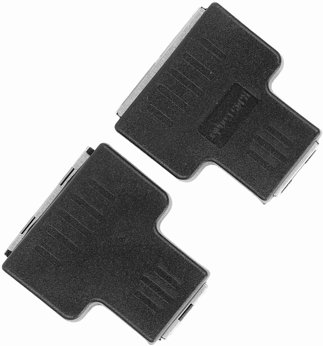 Ethernet Adapter - LAN Splitter - Internet Delen - Plug and Play - 2 Stuks - Zwart