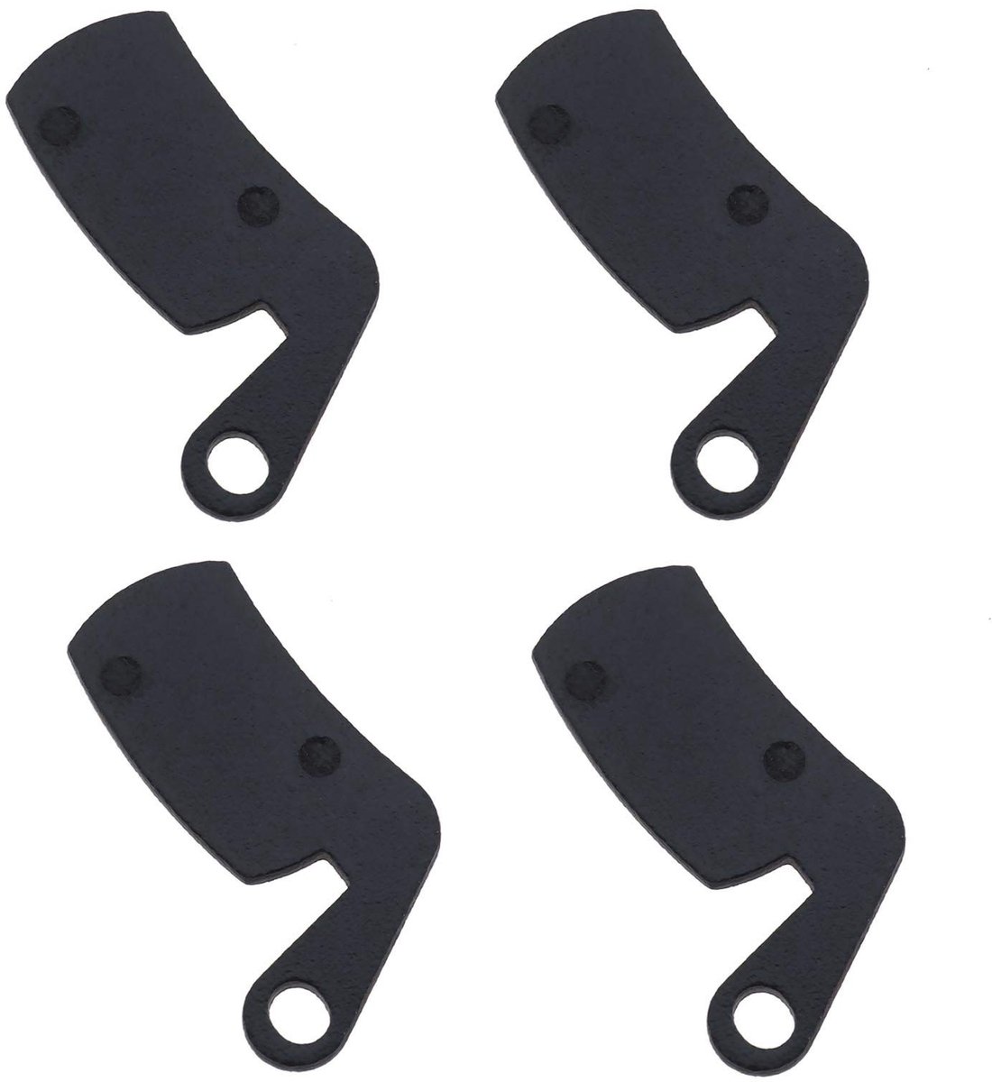 Dailygoods- Schijfremblokken 2 Paar - Semi-Metallisch - 40x20mm - 4mm Dikte - Compatibel met Clarks SX/EXO - Geluidsarm - Slijtvaste Hars - Remblokken