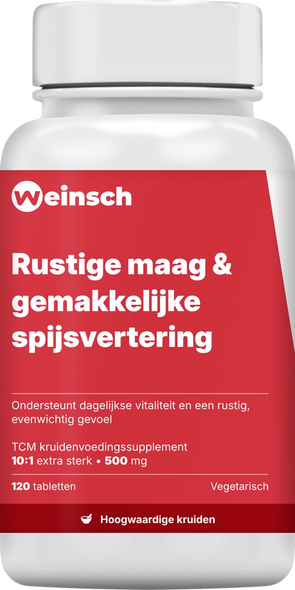Weinsch Rustige maag & gemakkelijke spijsvertering (Kang Ning Pian) | 10:1 extra sterk | 500mg | 120 tabletten