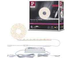 Paulmann SimPLED LED Strip 5 Meter Warmwit - Power Set met Dimmer & Schakelaar - 50W - 24V - Wit