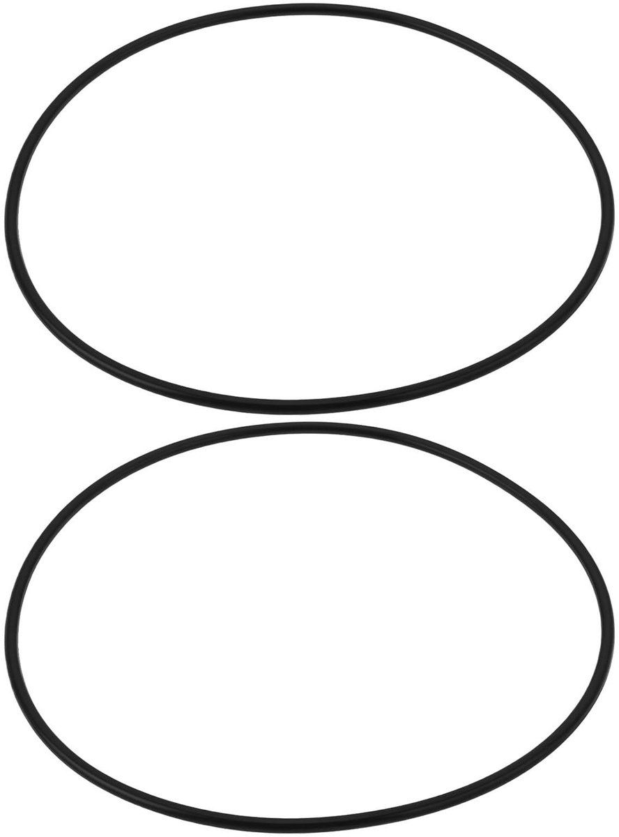 Dailygoods- O-ring 2 Stuks - Binnendiameter 218 mm - Draaddiameter 5,3 mm - Rubber - Vervangende Afdichting - Compatibel met SunSun Canister Filter - Afdichtring