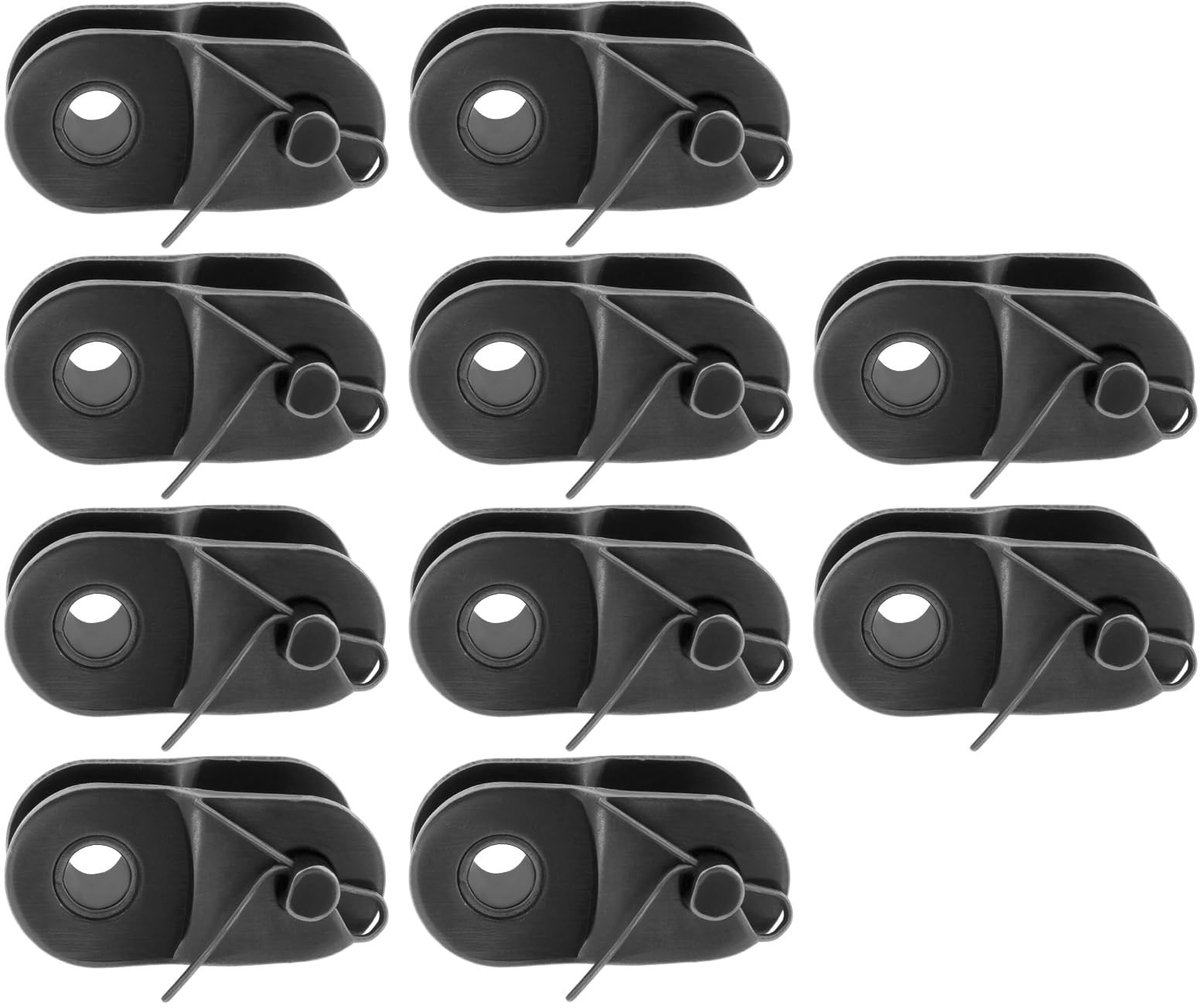 Dailygoods- Roller Chain 10 Stks - Koolstofstaal 420 - Offset Link - Half Link - Crank Link - Duurzaam en eenvoudig te installeren - Kettinglink