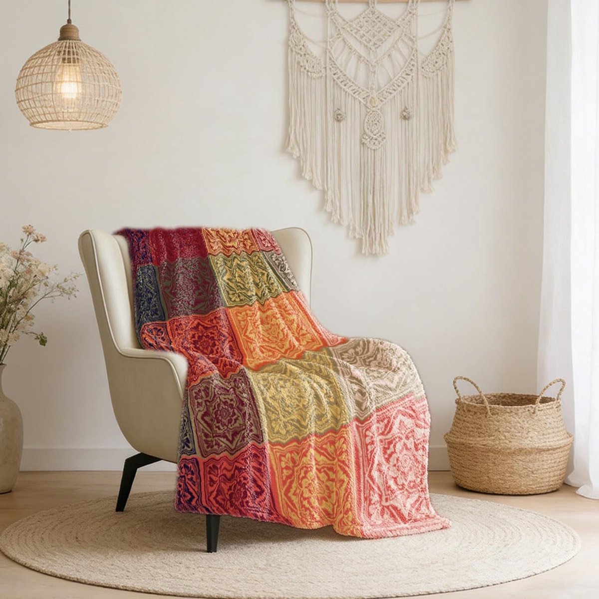 Dailygoods- Deken Zachte Flanel Stof - Super Warm - Voor Bed/Sofa - 150 x 130 cm - Duurzaam - Machinewasbaar - Geschikt voor Volwassenen - Dekbed
