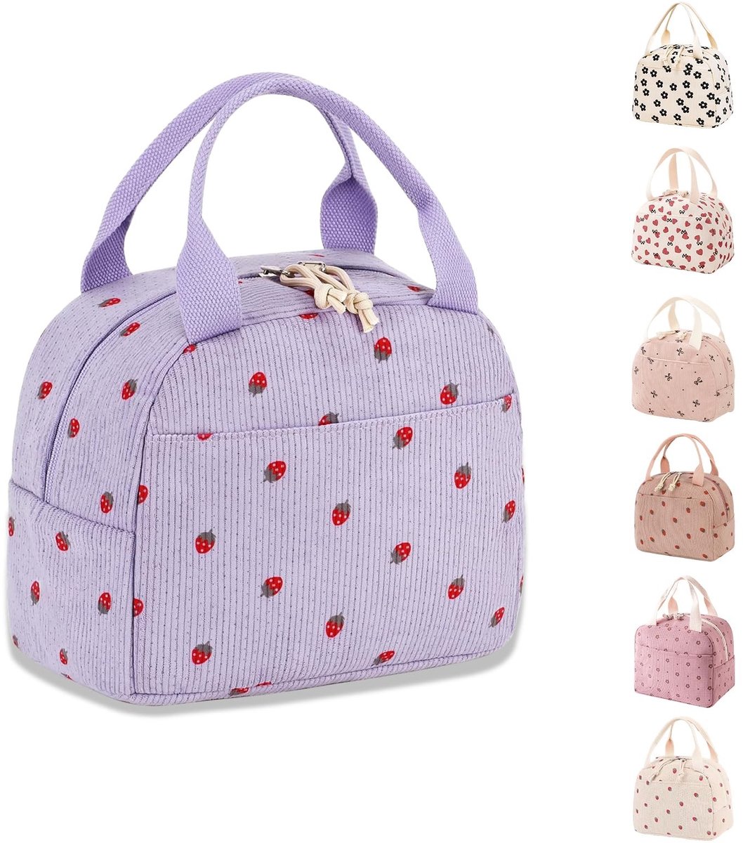 Dailygoods- Lunchtas Grote Capaciteit - Geïsoleerde Draagtas - Lekvrij - Duurzame Ritsen - Voor Volwassenen/Kinderen - Ideaal voor Werk/School - Lunchbox