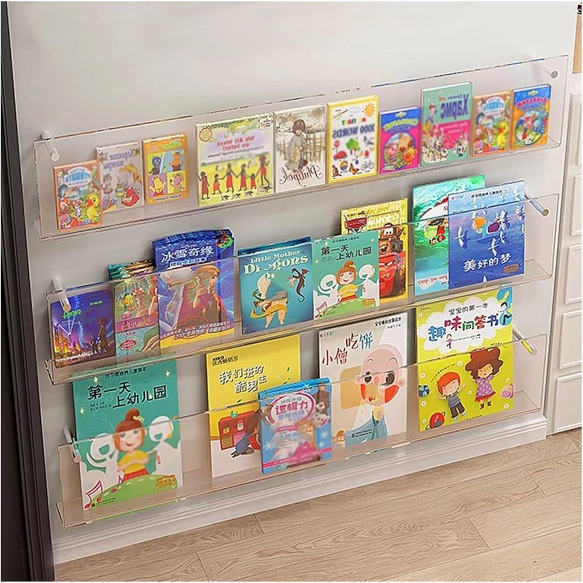 Tijdschriftenrek - Boekenplank - Documenten Organiseren - Ladderstructuur - 3 Laags - Zwart