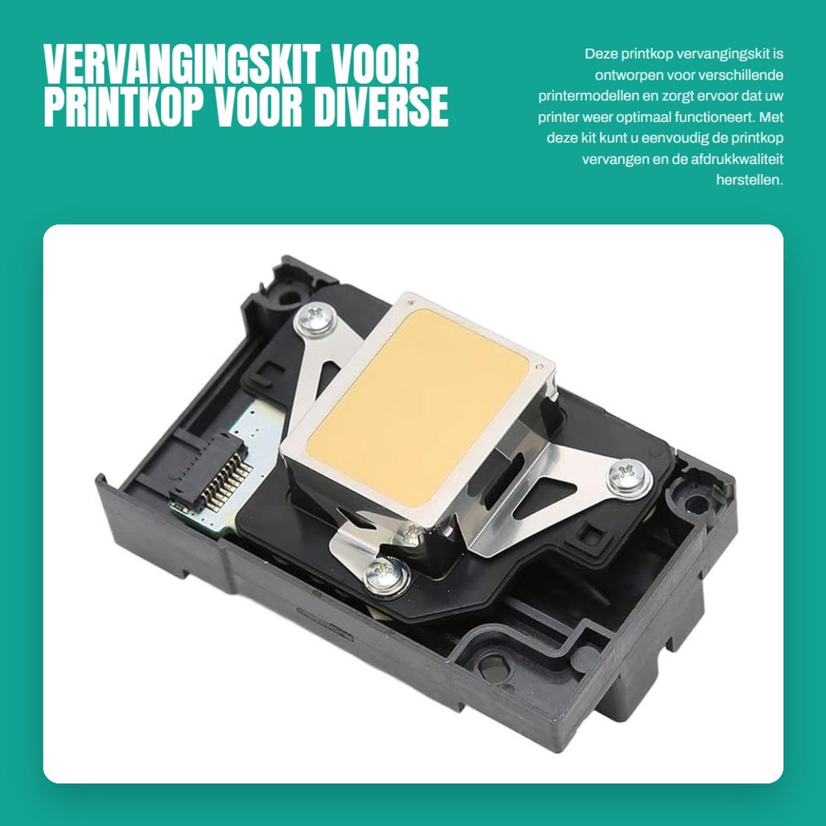 Dailygoods- Printkop Vervangingskit - Printer Onderdelen - Printkop Reparatie - Geschikt voor R260/R390/L1800 - ABS Materiaal - Gewicht 95g - Printerkop