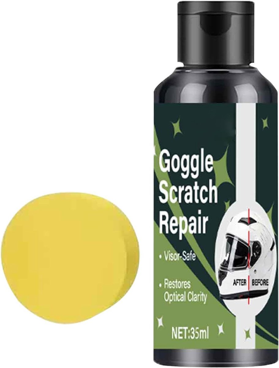 Krasverwijderaar Pasta - Glans Herstel - Helm Onderhoud - Direct Herstel - 35ml - Wit