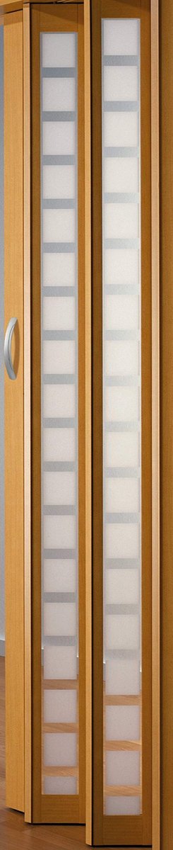 Dailygoods- Vouwdeur Innovatief Design - Binnendeur - Ruimtebesparend - Beuken - Hoogte 205 cm - Breedte 86 cm - Verstelbaar - Deuren