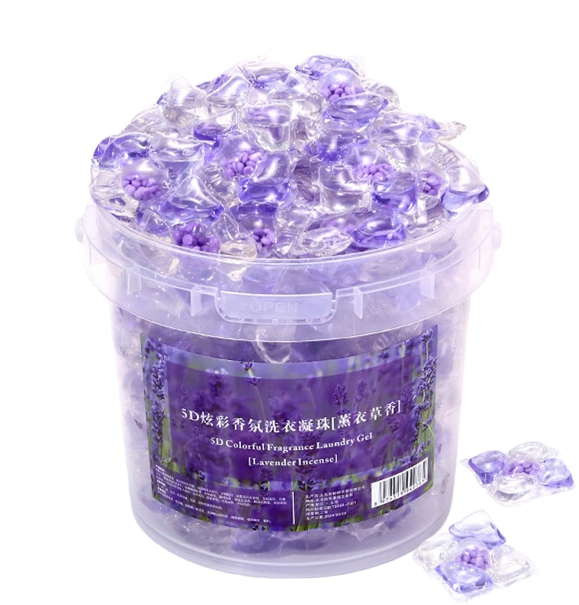 Dailygoods- Wasmiddel Capsules - 100 Stuks - Vlekverwijderende Enzymen - Kleurbehoud - Geconcentreerde Formule - Frisse Geur - Veilig voor Diverse Stoffen - Wasmiddel Pods