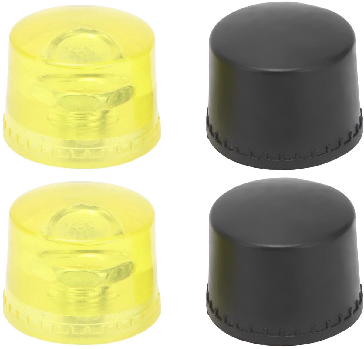 Dailygoods- Rubberen Hamer - 2 Stuks Vervangende Slagkop - M10 Installatieaccessoires - Zacht/Rubber - Krassentolerantie - Eenvoudig te installeren - Hamerkop