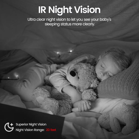 Beveiligingscamera Binnen - 6MP Pan & Tilt - Indoor Cam - Binnencamera - Huisdiercamera - Nachtzicht - Bewegings- en geluidsdetectie - Tweerichtingsaudio - Beveiligingscamera Met WiFi en App – Wit - 2PC — afbeelding 5