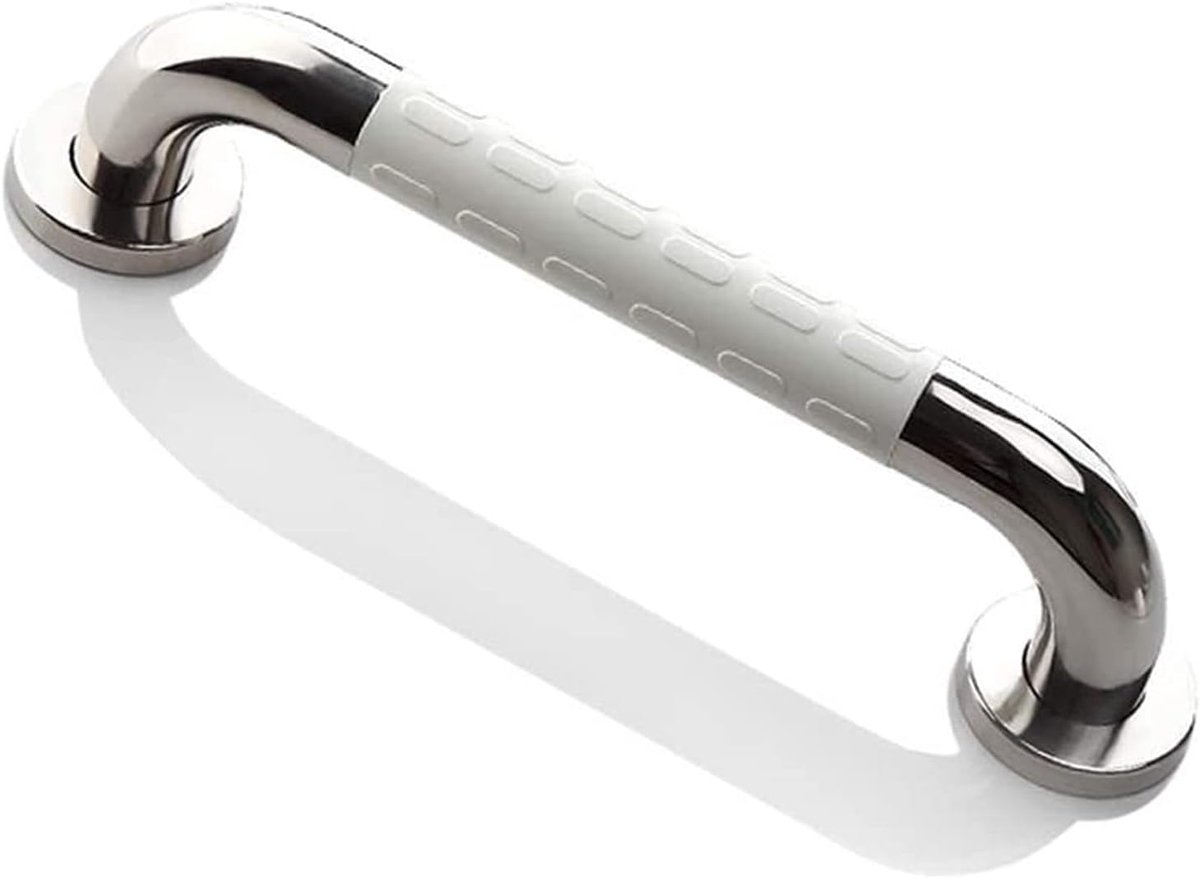 Badkamerhandgreep - Veiligheidshandgreep - Ondersteuning bij Stabiliteit - Antislip Nylon Oppervlak - 48 cm - Wit