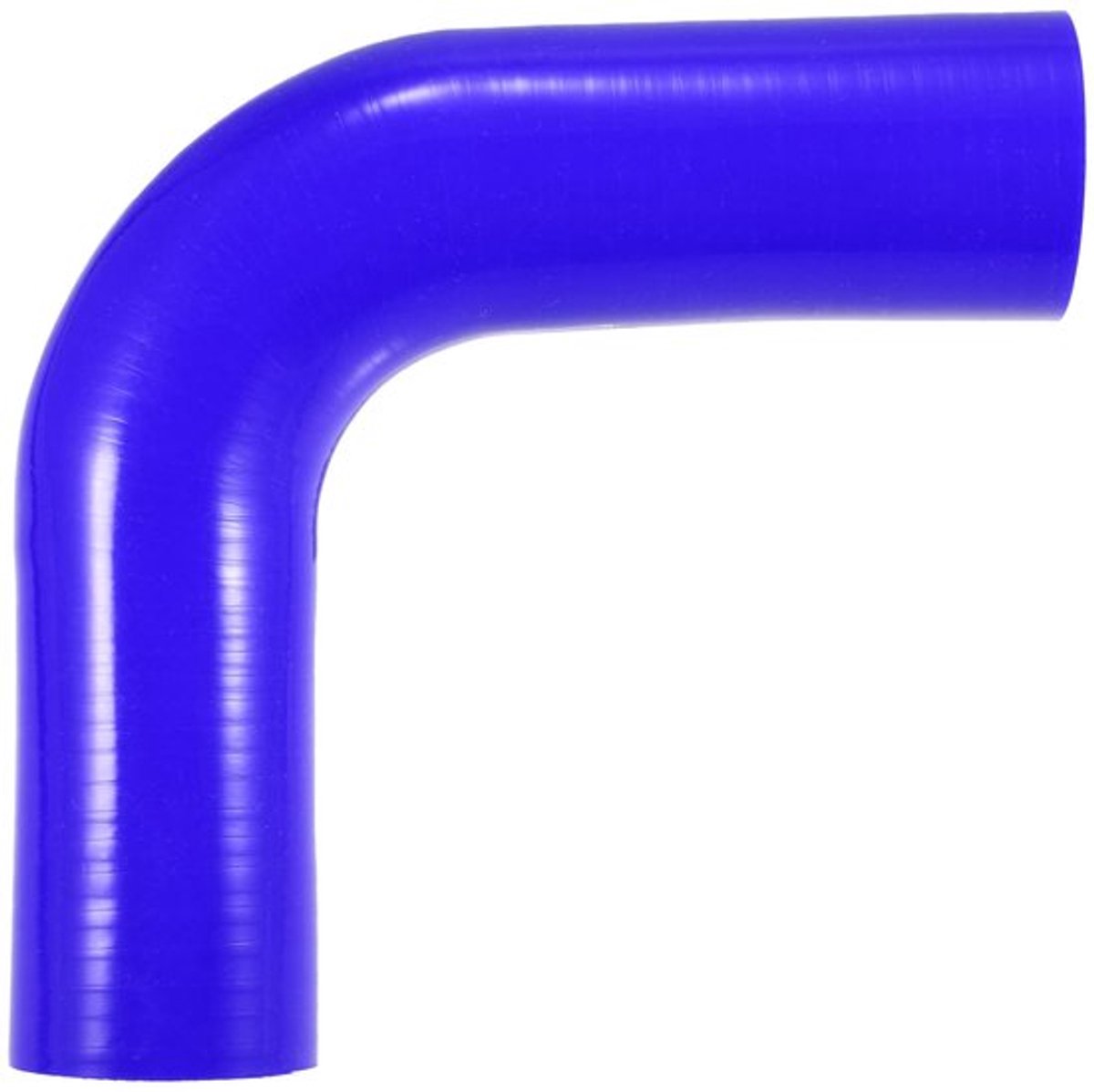 Silicone Slang 90 Graden Bocht - Universeel - Auto Koppeling - Binnendiameter 48mm - Dikte 5mm - Blauw - Koelslang