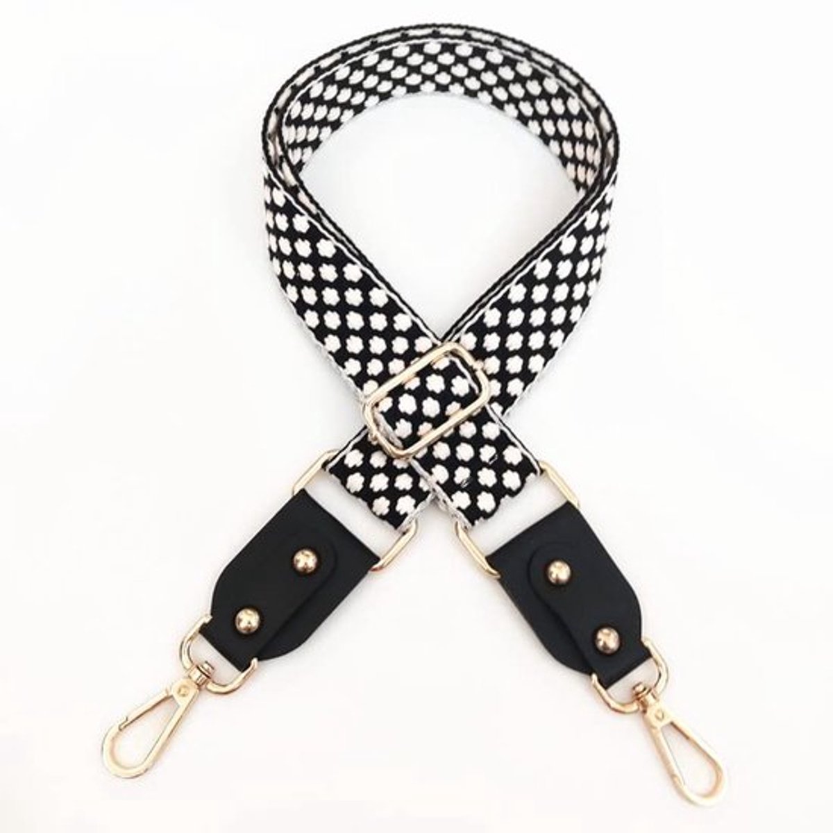 Tasriem verstelbaar 80-130 cm - Schouderriem met karabijnhaak - Brede tasriem 3,8 cm - Draagriem voor dames - Accessoires voor handtassen - Duurzame hardware - Schouderband