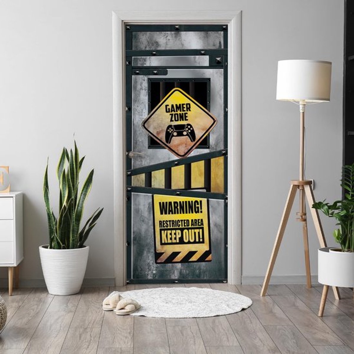 Decal Waterproof - Deursticker - PVC Vinyl - Verwijderbaar - Muurdecoratie - 200x38.5cm - 2 Stuks - Deurstickers