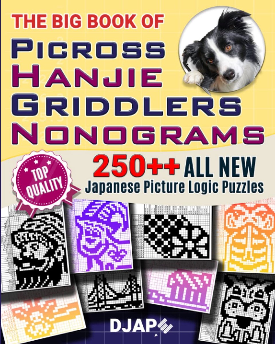 SnelShoppen - The Big Book of Picross Hanjie Griddlers Nonograms - 250+ Japanse Puzzels, Logische Denksport voor Volwassenen en Kinderen, Perfect voor