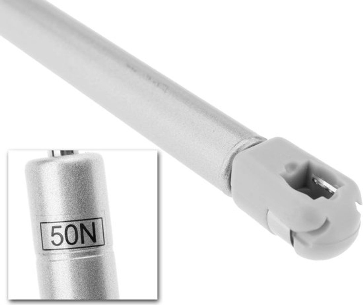 Gasveer 50N - Gasdrukveer - Gasveren - Lift Ondersteuning - Keuken Kast - Inclusief Fittingen - Schokbestendig - Liftveer