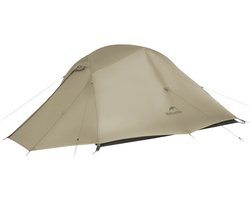 Naturehike Cloud Up 3 PRO – 3 persoons lichtgewicht tent – Waterdichte kampeertent – 20D 3000MM – Inclusief grondzeil – Outdoor trekking koepeltent – Maanzand
