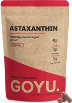 GOYU Astaxanthine 8 mg 180 Capsules - Astaxanthine uit Haematococcus pluvialis - 8 mg per capsule - 60 capsules - Vegan - Zonder toevoegingen - Lab getest - 60 dagen voorraad per zakje