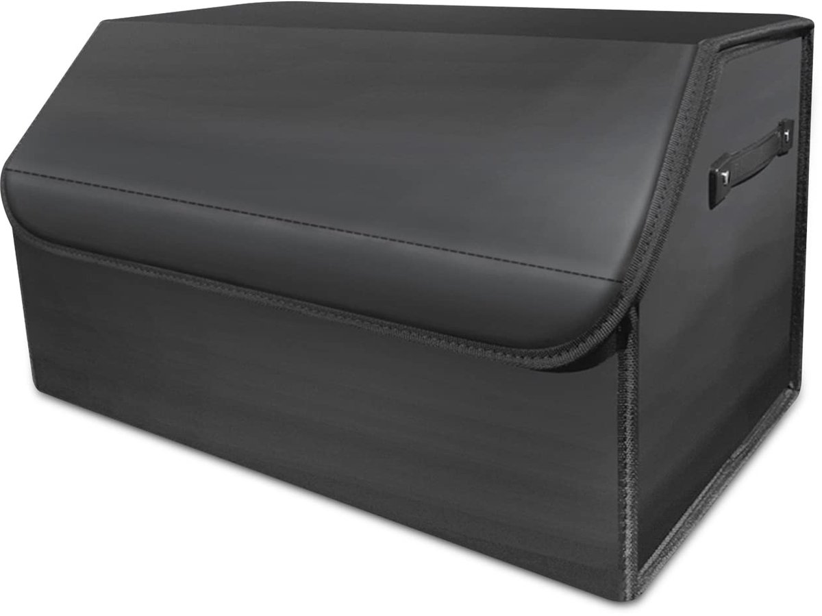 SnelShoppen - Ergocar Kofferbak-organizer, Opvouwbaar, Auto-organizer met Handvat, Antislip Onderkant, Kofferbak-organizer met Deksel, Gemakkelijk te