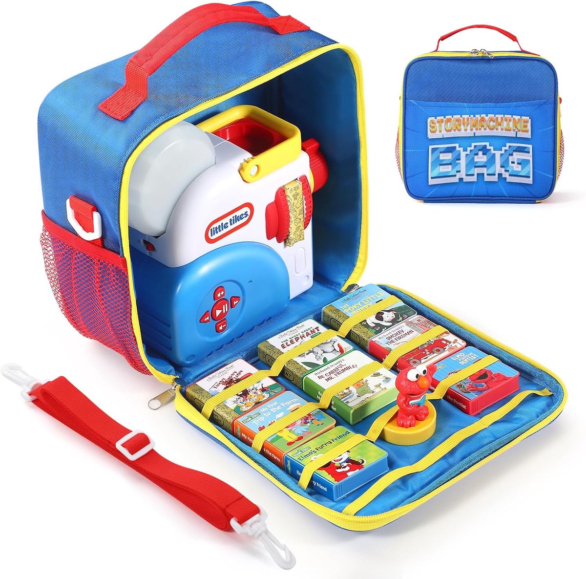 SnelShoppen - Opbergdoos voor Verhalenmachine, Verhalenboeken Set, Verhalen Tijd/Gouden Boek Accessoires, Blauw, Duurzaam, Ideaal voor Kinderen, Reize