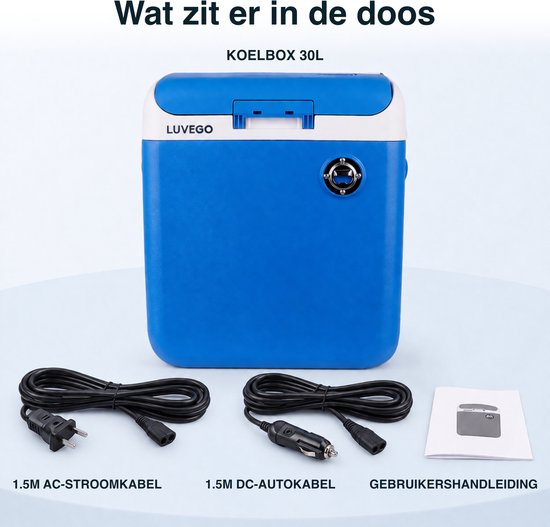 Luvego Elektrische Koelbox 30L - Frigobox 12 Volt 230v - Met Ingebouwde Bluetooth Speaker - Auto Coolbox van Luvego — afbeelding 5
