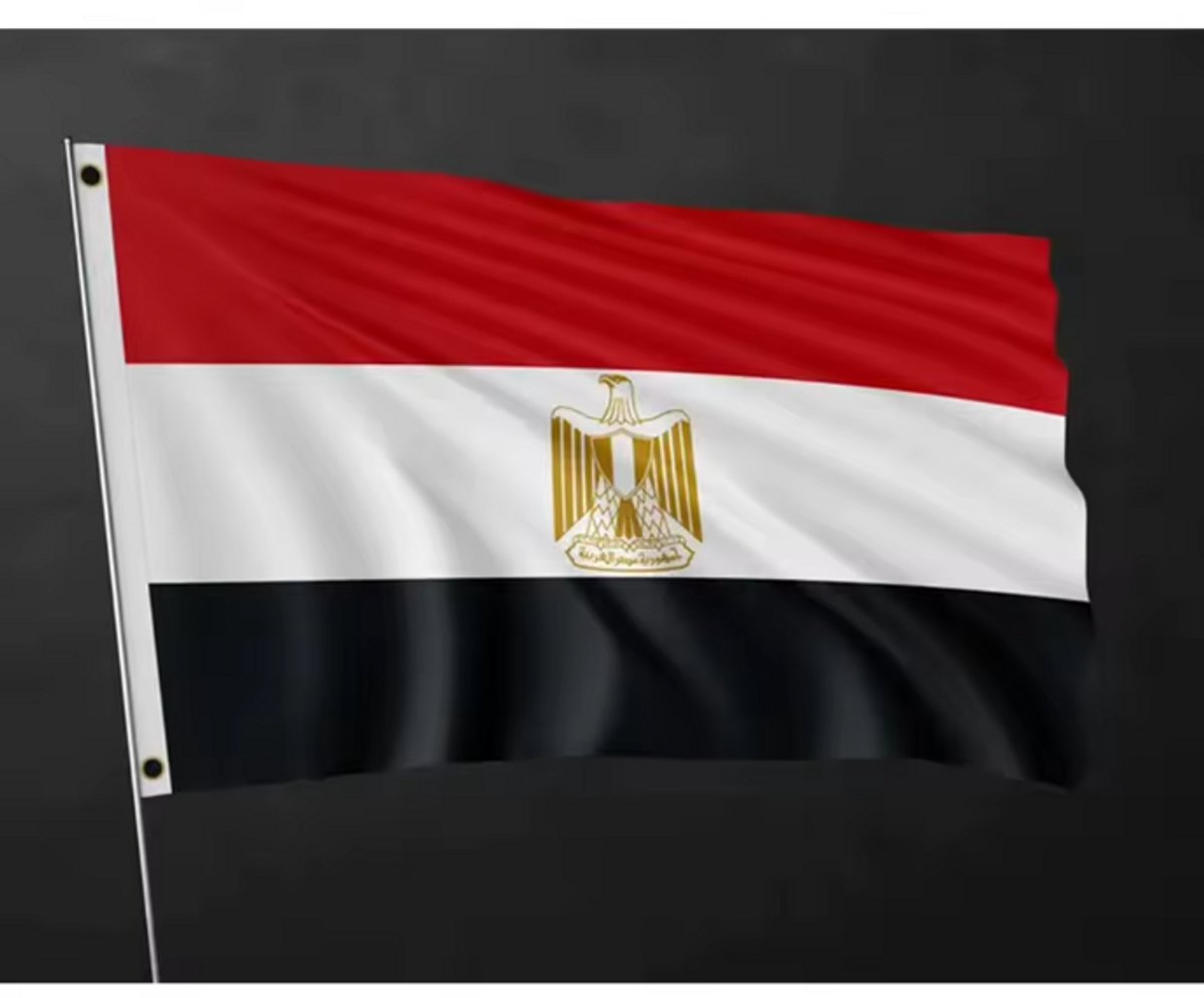 New Age Devi - Vlag Egypte - 90 x 150 cm - Egyptische Landenvlag