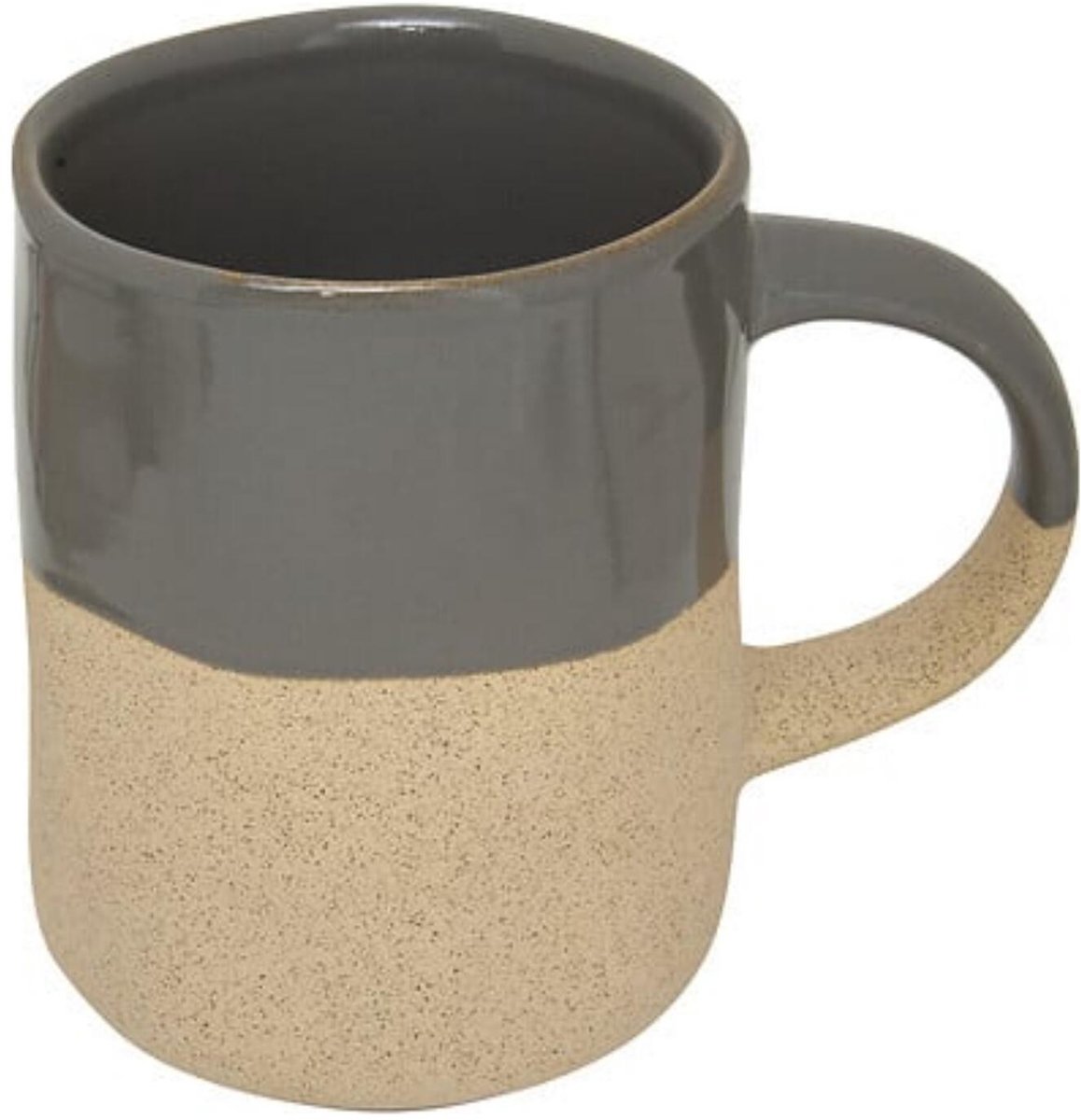 Secret de Gourmet koffie kopjes - Ancient Cairo - 1x stuks - grijs/beige - 340 ml - mokken - keramiek - met stijlvol decoratie motief