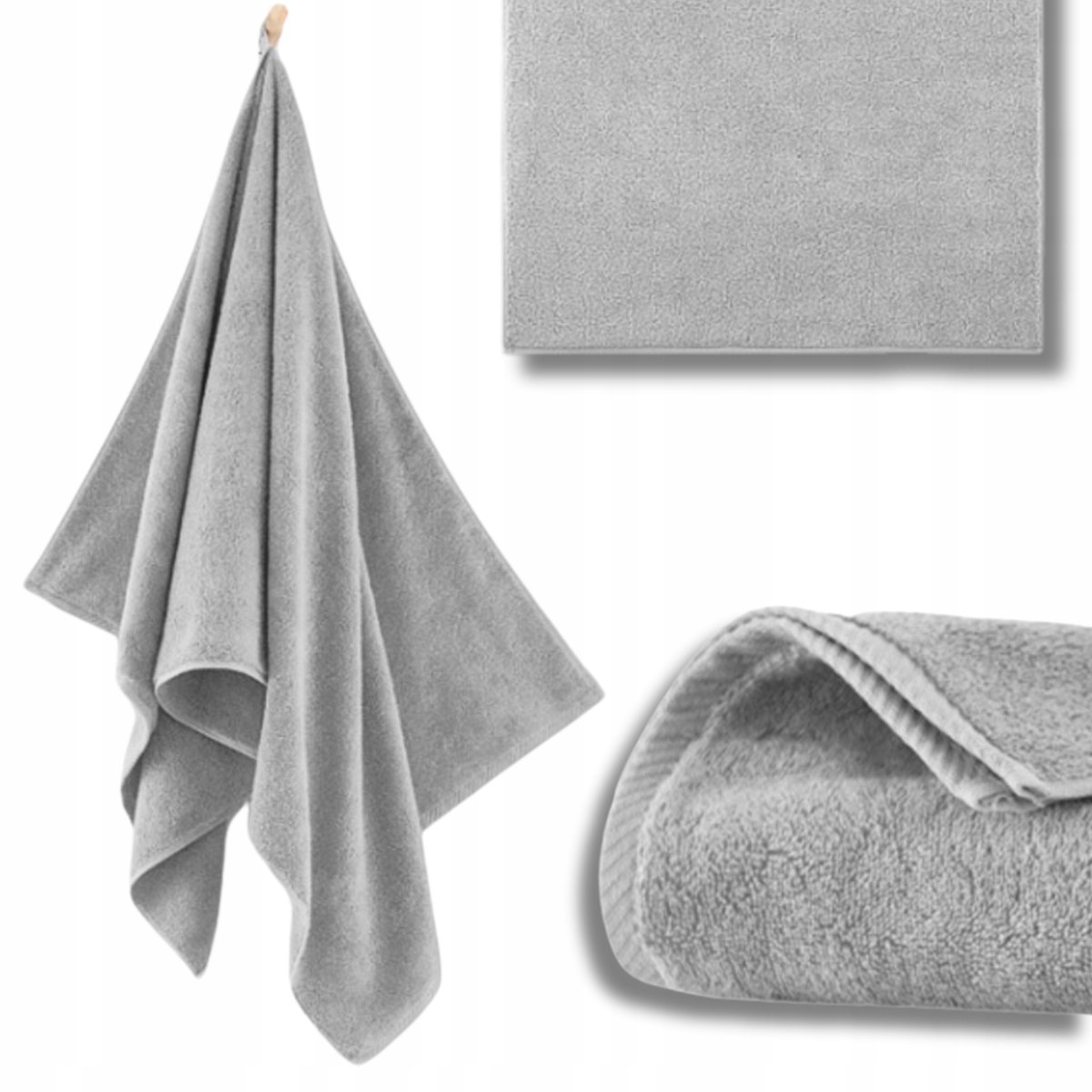 Zwoltex Kiwi 2 Handdoek Egyptisch Katoen 30x50cm Lichtgrijs
