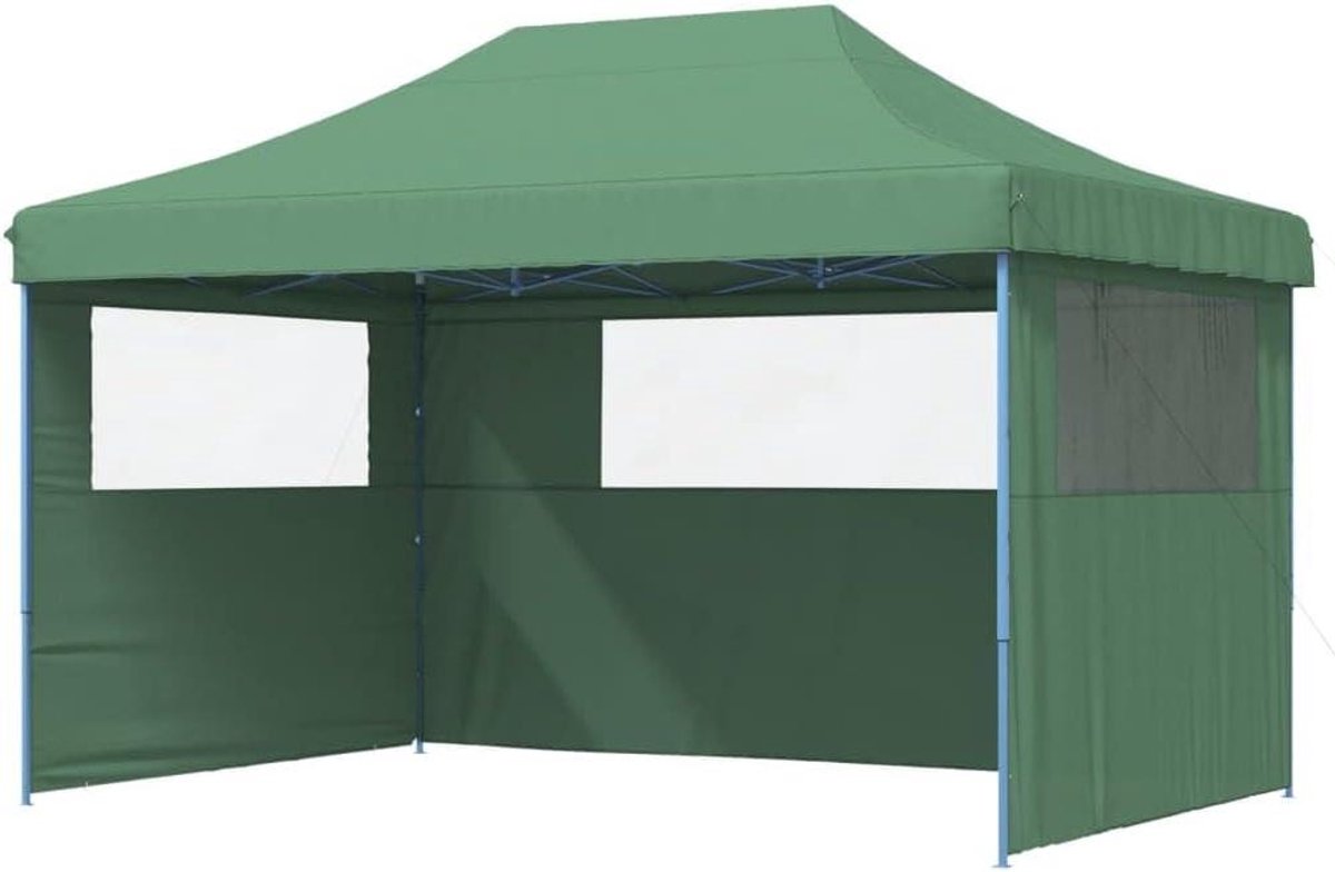 Partytent Pop-up - Evenementen Paviljoen - Feesten Organiseren - Snel Opzetbaar - 440 x 292 cm - Groen