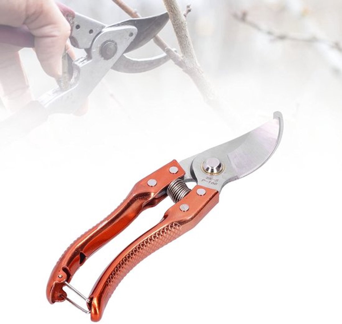 Snoeischaar SK-5 - Tuinschaar - Takkenschaar - Pruners - Scherpe Snijkant - 21 cm Lengte - Voor Fruitbomen