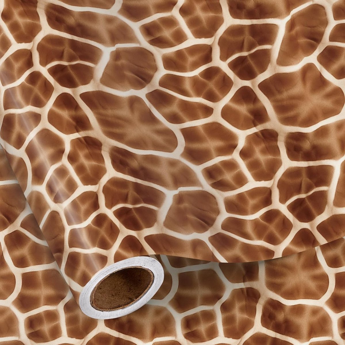 Mini Giraffe Safari Inpakpapier 43,2 cm x 5 m - Realistisch Giraf Patroon voor Verjaardagen, Dierentuin Feesten en Kinderen met Wilde Dieren Thema Geschenken
