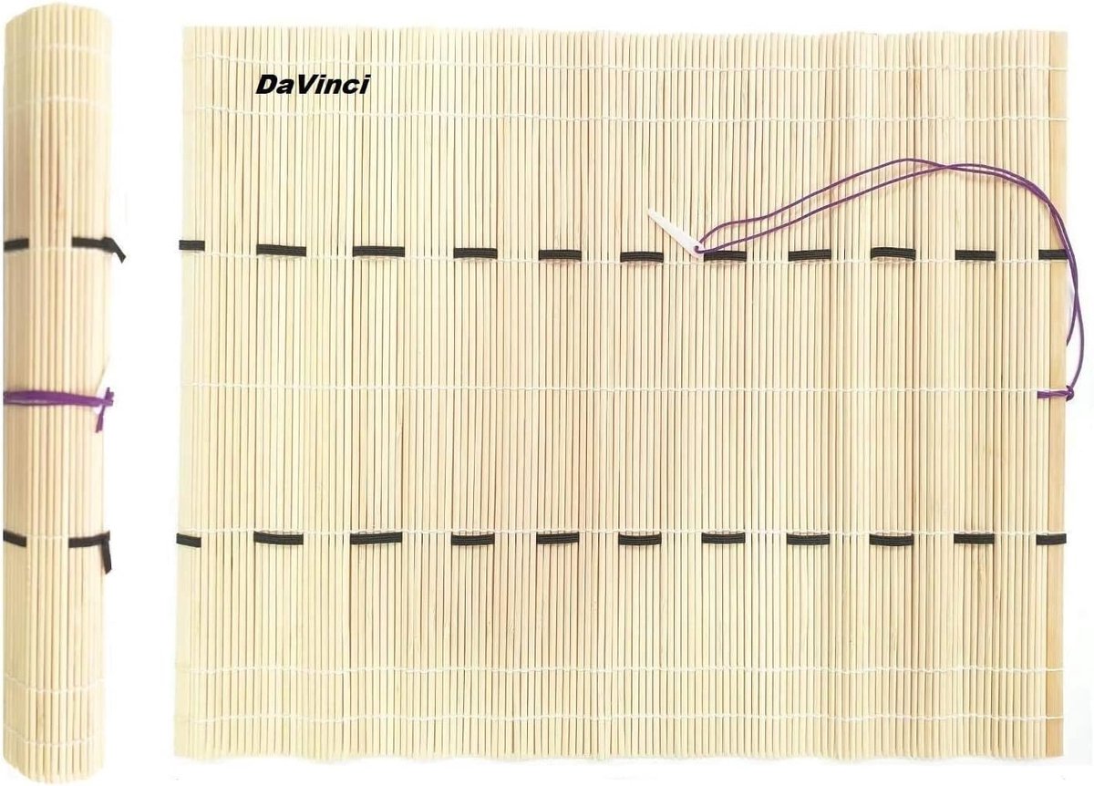SnelShoppen - Bamboo Brush Mat 36 x 29 cm - Organiseer je Penselen met Sterke Bamboo Brush Holder - Ideaal voor Kunst, Make-up, en Hobby's