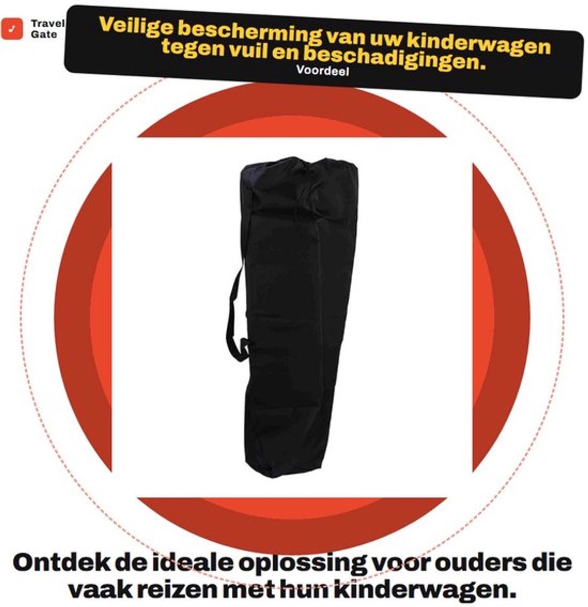 Bag Organizer - Lichtgewicht - Waterdicht - Kinderwagen Accessoires - Reisbescherming - Handgreep voor Gemakkelijk Draagbaar - Kinderwagen Tas