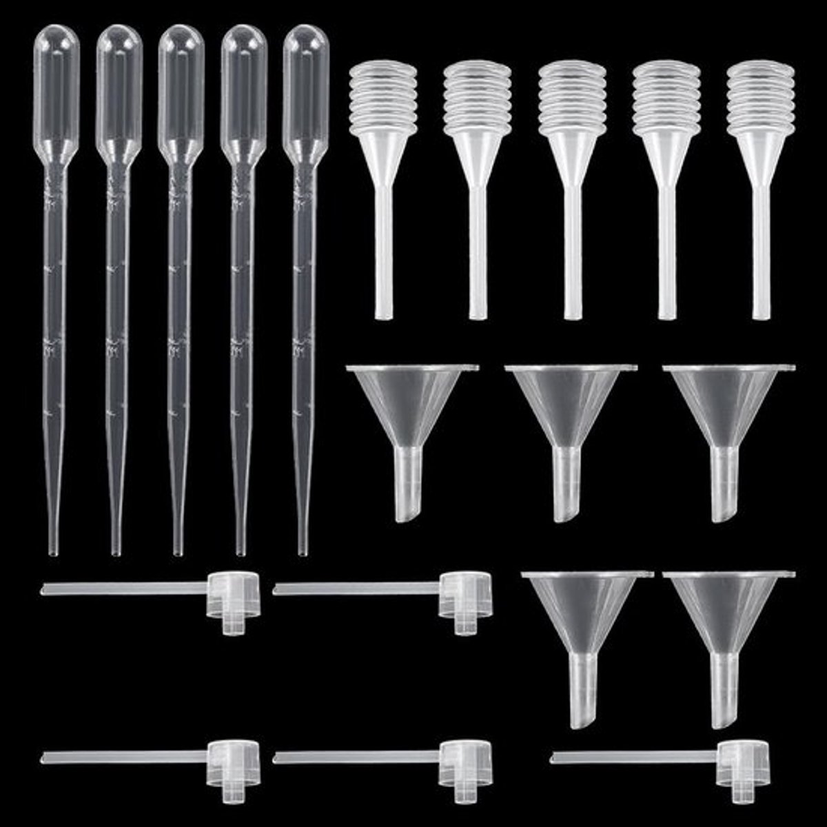 Parfumset 5 Delen - Parfum Transferpomp - Funnel/Pipette - Spraypomp - Dispenser - Refill Tools voor Reizen - Parfumhulpmiddelen