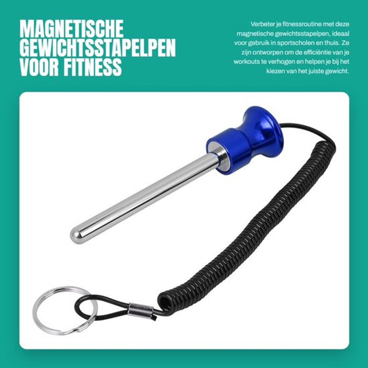Gewichtsstapelpen Magnetisch - Gewichtsstapelkiezer - Fitnessoefeningen - Professioneel - Hoogwaardige Kwaliteit - Duurzaam - Gewichtspen