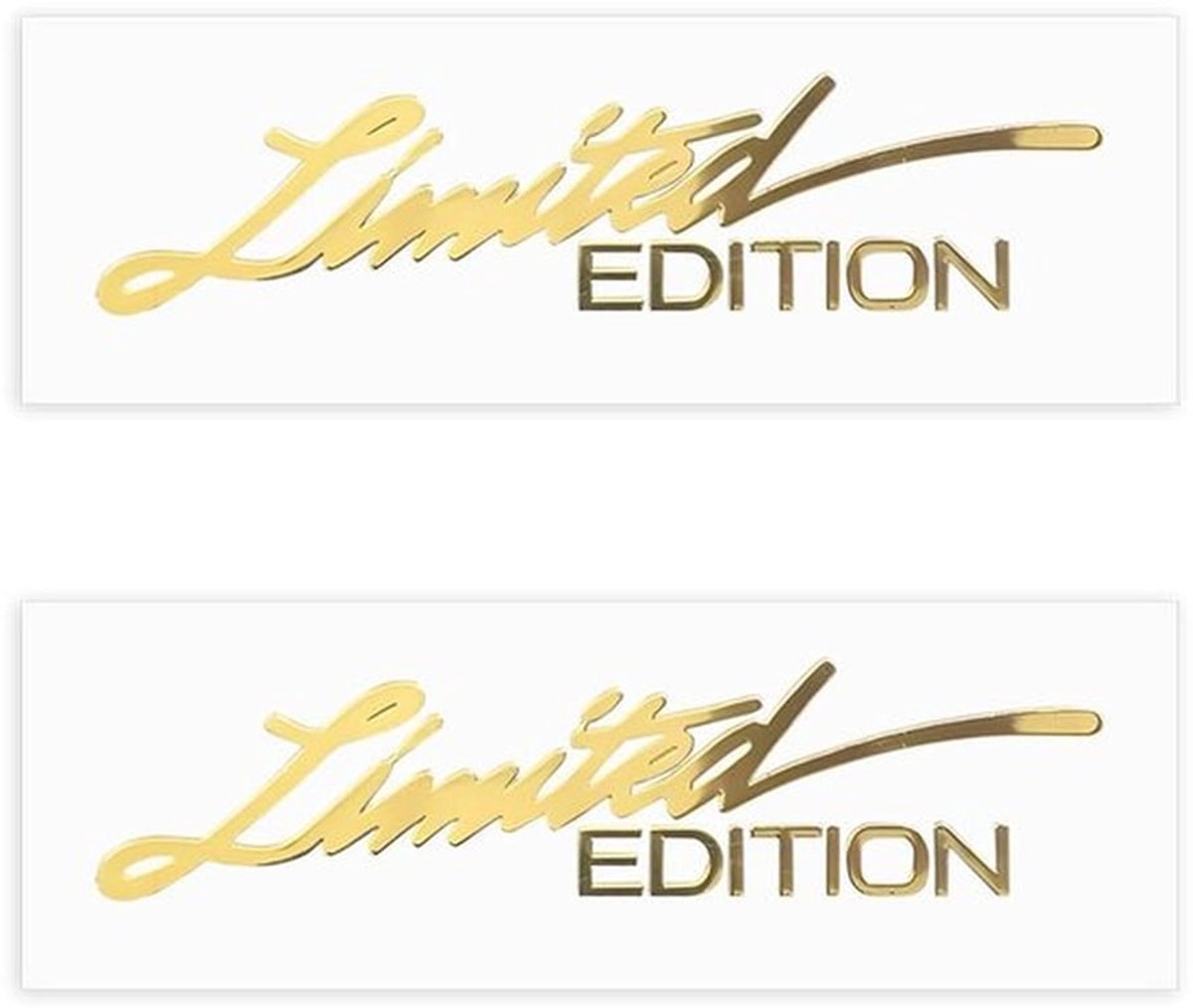 Embleem Limited Edition - 3D Badge - Auto Stickers - Metalen Stickers - Universeel - Stevig en Duurzaam - 75x18mm - Autosticker