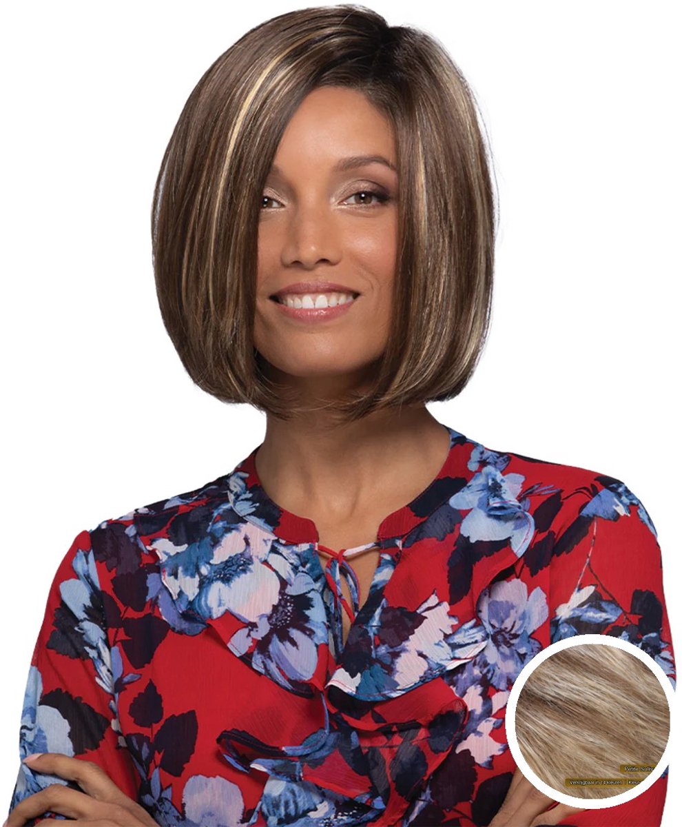 Estetica Designs Petite Sullivan Synthetisch Haarwerk Front Lace - Lengte Kort, Kleur R12/26CH, Kantenfront