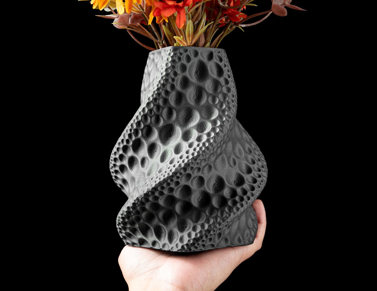 Skushy Vaas Moon - Geschikt voor Bouwbloemen - Japandi Designvaas voor Droogbloemen en Kunstbloemen - Sculpturale Decoratieve Vaas - Moderne Woondecoratie