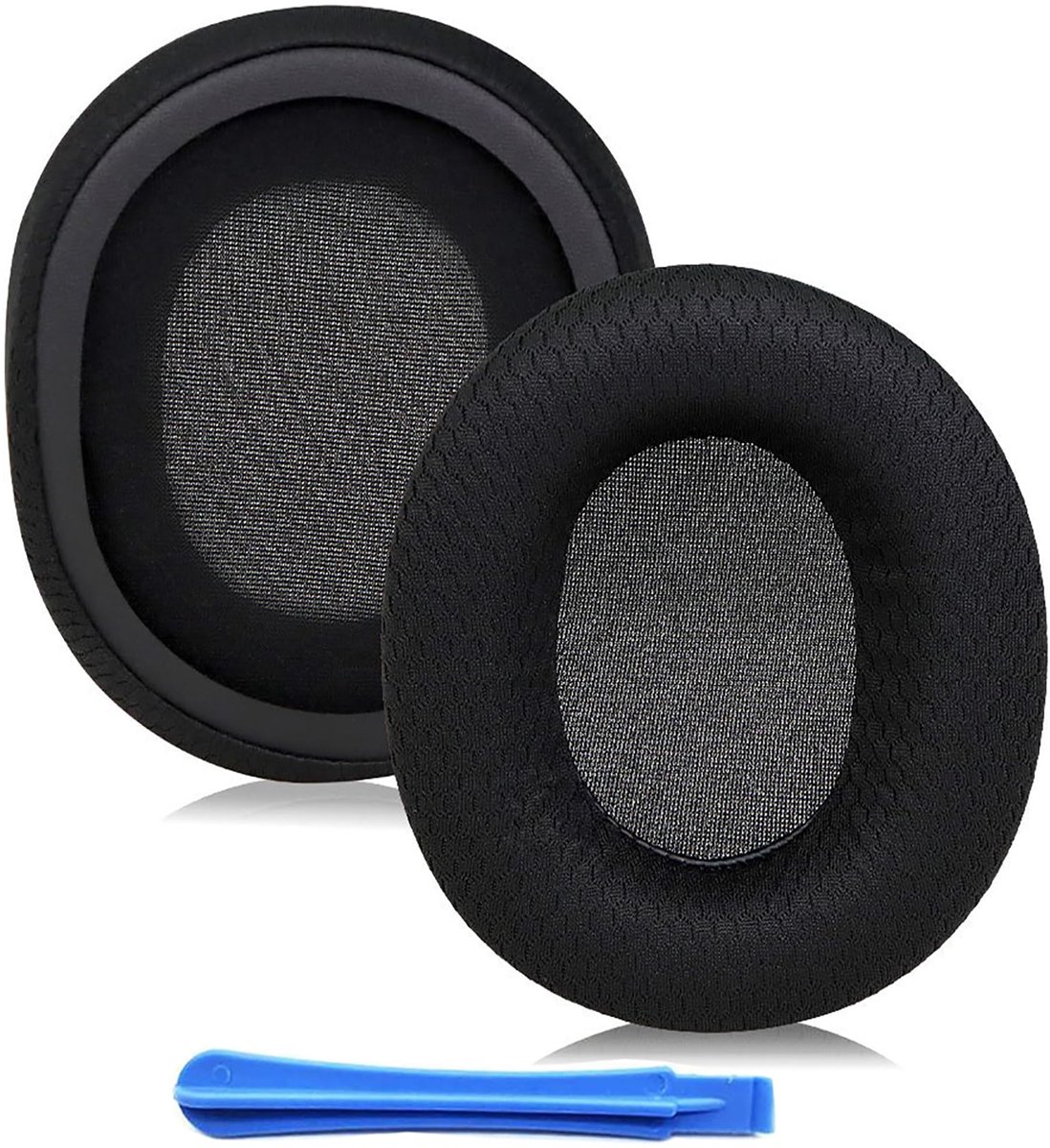 SnelShoppen - Hoofdtelefoon Oorkussens voor Gaming Headset Vervanging - Velours Stof Schuim Kussens - Comfortabele Oorschelpen voor Arctis 3, 5, 7, 9,