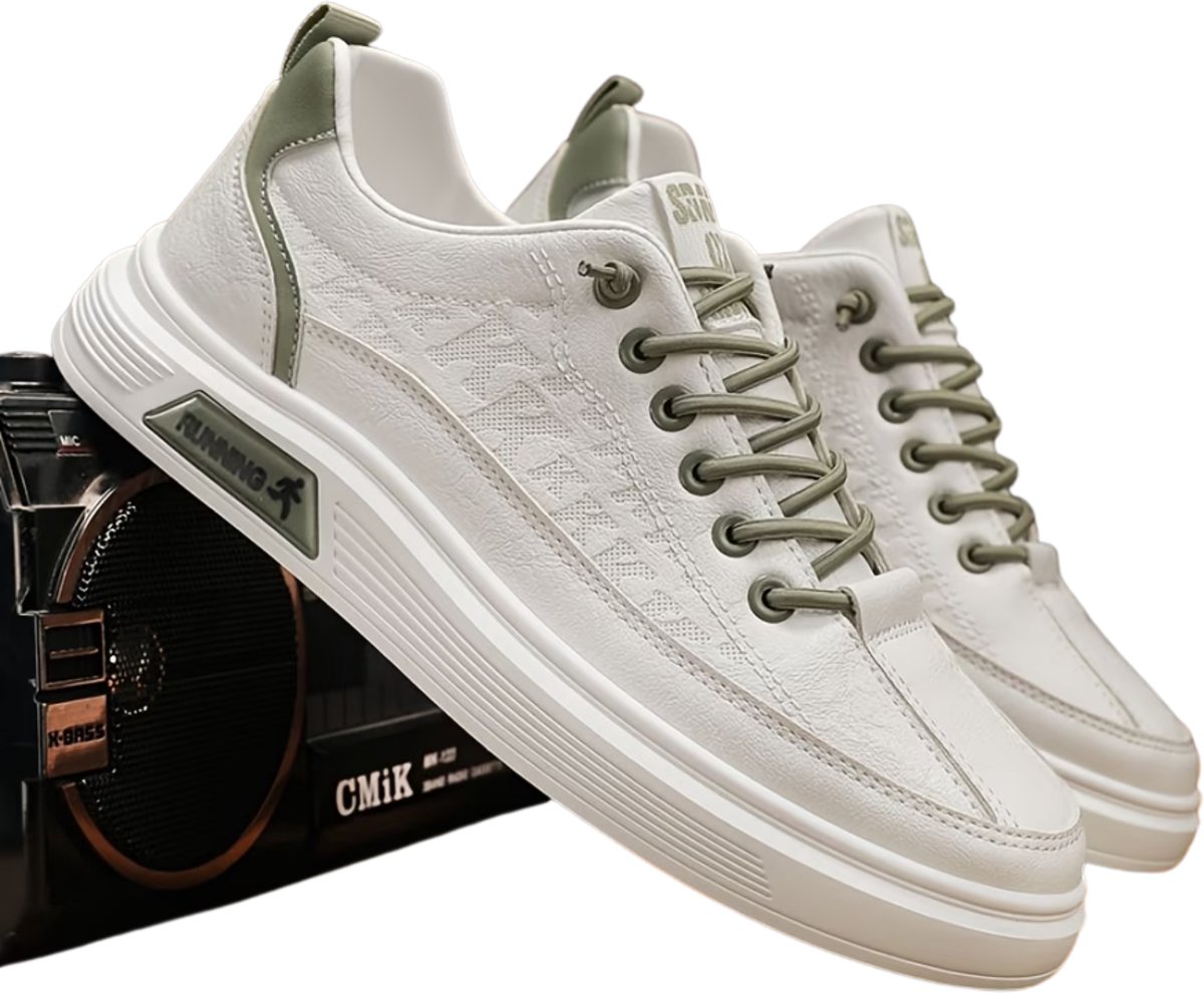 Currero Schoenen Heren Sneakers Comfortabel Wandelschoenen Casual Volwassenen en 44.5 Groen