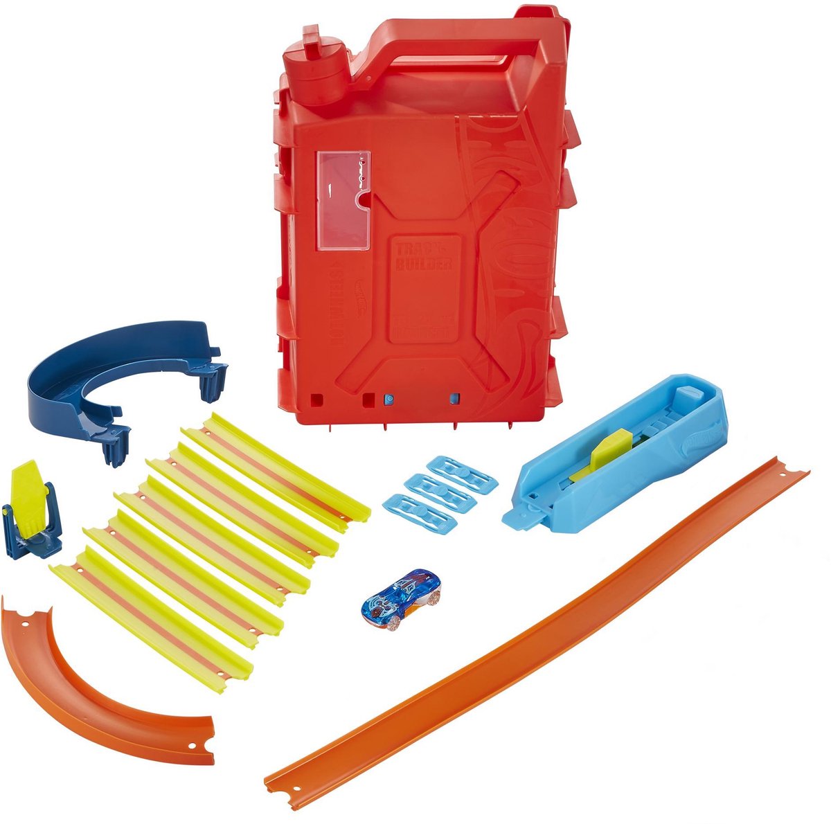 Hot Wheels - Zelf te Bouwen Racebaan - Inclusief 1 Auto - Track Builder Unlimited Fuel Can Stunt Box - Speelgoed vanaf 6 Jaar - Speelgoed Auto - Autootjes - Auto's - Baan - Hotweels - Hotwheels Premium - Hot Wheels City — afbeelding 4