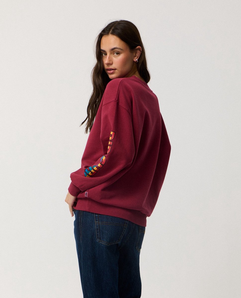 Rip Curl Sg Heritage Oversized Fleece - Plum