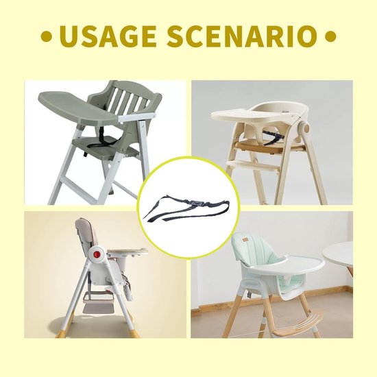 Veiligheidsgordel voor baby's - Universele riem voor kinderwagens en hoge stoelen van KEES. — afbeelding 3