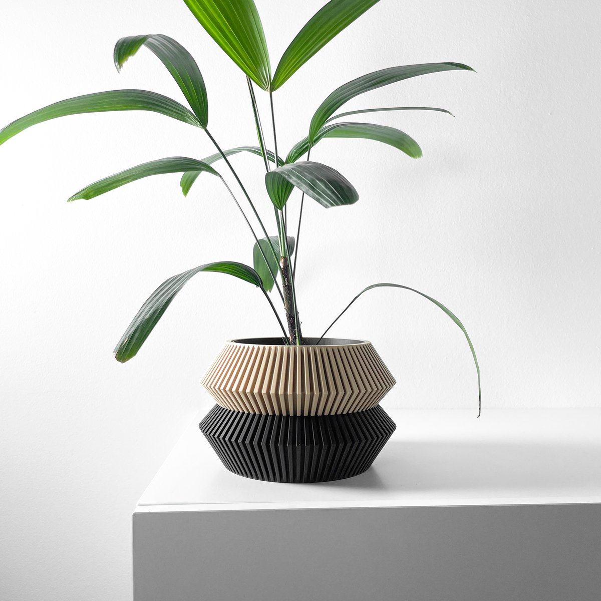 Skushy Wenra Bloempot - Moderne Designpot voor Kamerplanten - Sculpturale Plantenpot voor Woonkamer en Kantoor - Premium Woondecoratie